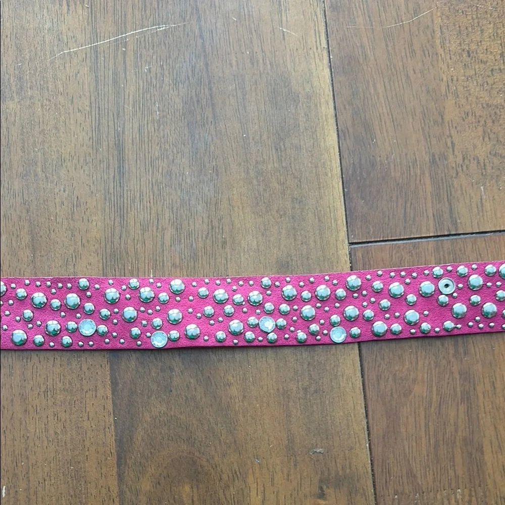Studded Pink Belt - Picture 5 of 8